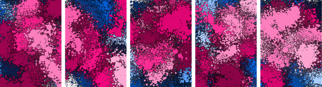 Generative graphic design using Processing